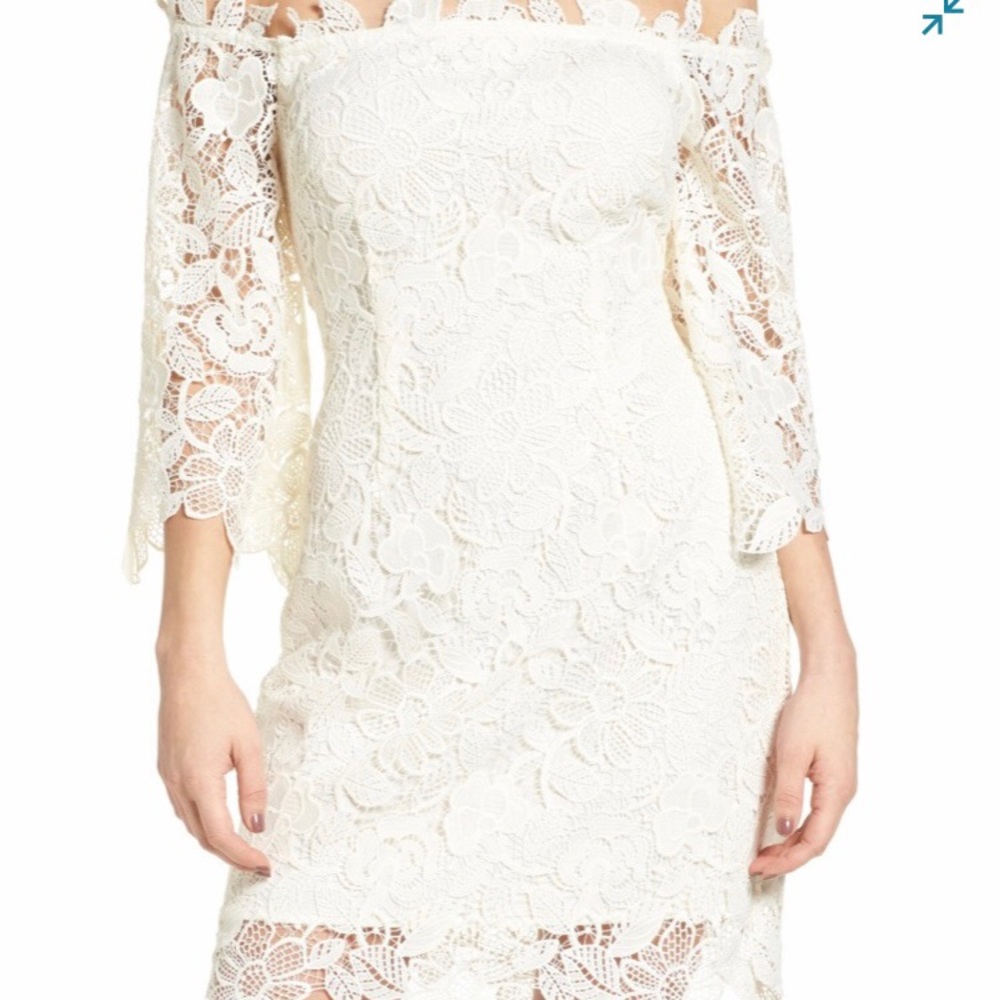 ASTR the Label lace off-the-shoulder dress